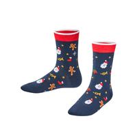 Falke - FALKE Merry Christmas Kinder 6116 space blue - Gr. - 31-34