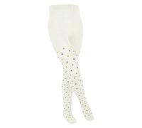 FALKE Unisex Kinder Strumpfhose Multidot K TI Baumwolle dick gemustert 1 Stück, Weiß (Off-White 2040) neu - umweltfreundlich, 134-146