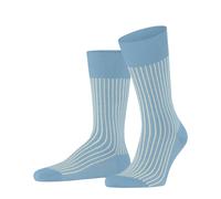 Falke Herren Socken Oxford Stripe Baumwolle gemustert Blau Größe 43-44