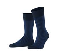 FALKE Herren Socken Oxford Stripe M So Baumwolle gemustert 1 Paar, Blau Space Blue 6116, 41-42