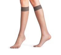 FALKE Damen Kniestrümpfe Seidenglatt 15 DEN W Kh transparent einfarbig 1 Paar, Grau Iron 3274, 39-42