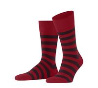 FALKE Herren Socken Sensitive Mapped Line M So Baumwolle mit Komfortbund 1 Paar, Rot Scarlet 8228, 39-42
