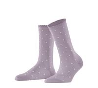 FALKE Socken Spike Dot W Damen Baumwolle gemustert Silver Iris Größe 40,5