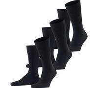 FALKE Herren Socken Family Multipack M So nachhaltige Baumwolle einfarbig 3 Paar, Blau Dark Navy 6370, 43-46