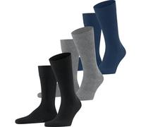 FALKE Herren Socken Family 3-Pack M SO Baumwolle einfarbig 3 Paar, Mehrfarbig (Sortiment 0010), 39-42