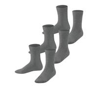 FALKE Unisex Kinder Socken Family Multipack K So Baumwolle einfarbig 3 Paar, Grau Light Grey Melange 3390, 39-42