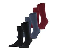 FALKE Herren Family 3-Pack M SO Baumwolle einfarbig 3 Paar Socken, Mehrfarbig (Sortiment 0020) neu-umweltfreundlich, 43-46 (3er Pack)
