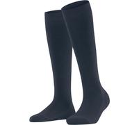 Falke Damen-Kniestrümpfe Family KH – nachhaltige Baumwolle, lang – Space Blue 6116, 35-38