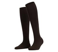 FALKE Damen Kniestrümpfe Family W Kh nachhaltige Baumwolle lang einfarbig 1 Paar, Braun Dark Brown 5239, 35-38