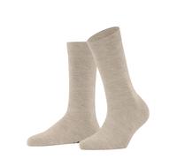 FALKE Damen Socken Family SO Kurzsocken einfarbig Beige (Linen Melange) 35-38