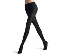 FALKE Damen Family Rib W TI Baumwolle einfarbig 1 Stück Strumpfhose, Blau (Dark Navy 6370), 38-40
