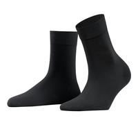 Falke Damen Socken Fine Softness 50 DEN – halb-blickdicht, einfarbig – Schwarz 35-38
