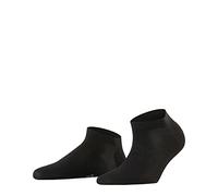 FALKE Damen Fine Softness 50 DEN W SN halb-Blickdicht kurz einfarbig 1 Paar Sneakersocken, Schwarz (Black 3009), 35-38