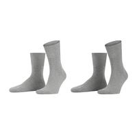FALKE Freizeitsocken RUN Baumwolle Herren Damen schwarz grau viele weitere Farben dicke verstärkte Socken ohne Muster mit mittelstarker Polsterung warm und lang für jeden Tag Plüschsohle 1 Paar