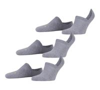 FALKE Unisex Füßlinge Cool Kick Invisible 3-Pack U IN Weich atmungsaktiv schnelltrocknend unsichtbar einfarbig 3 Paar, Grau (Light Grey 3400), 37-38