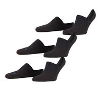 FALKE Unisex Füßlinge Cool Kick Invisible 3-pack - Funktionsfaser, 3 Paar, Schwarz (Black 3000), Größe: 44-45