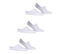 FALKE Unisex Füßlinge Cool Kick Invisible Multipack U In weich atmungsaktiv schnelltrocknend unsichtbar einfarbig 3 Paar, Weiß White 2000, 42-43