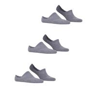 Falke Füßlinge Cool Kick Invisible 3er-Pack, atmungsaktiv, schnelltrocknend, Grau Light Grey Melange