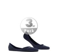 Falke Füsslinge Herren Baumwolle blau, 47-48