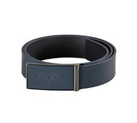 FALKE Gürtel Belt Leder Unisex blau Echtleder Gürtel zur Hose oder zum Rock verpackt im textilen Beutel perfekt als Geschenk für Damen und Herren 1 Stück