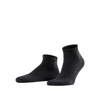 FALKE Herren Sneakersocken Happy Double Pack M Sn Baumwolle kurz einfarbig 2 Paar, Schwarz Black 3000, 47-50