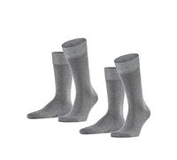 FALKE Happy 2-Pack Socken light greymel. (3390), 47-50
