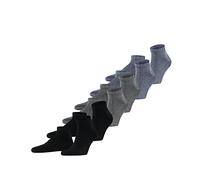 FALKE Herren Sneakersocken Happy 6-Pack M SN Baumwolle kurz einfarbig 6 Paar, Mehrfarbig (Sortiment 0020), 43-46