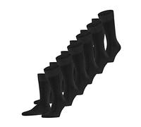 FALKE Herren Happy 6-Pack M SO Baumwolle einfarbig 6 Paar Socken, Grau (Anthracite Melange 3080), 47-50 (6er Pack)