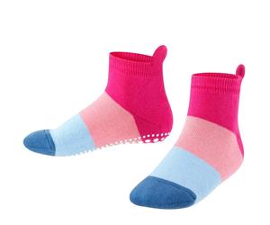 Falke Hausschuhe Colour Block (nachhaltige Baumwolle) pink/blau Kinder, Größe 23-26