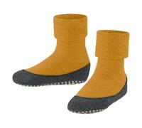 Falke Hausschuhe Cosyshoe Minis (leichte, wärmende Merinowolle) gelb/grau Kinder, Größe 23-24