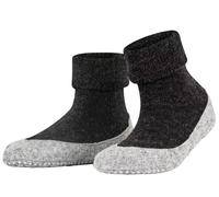 Falke Stoppersocken Cosyshoe W Hp Wolle rutschhemmende Noppen 1 Paar, Grau Anthracite Melange 37-38