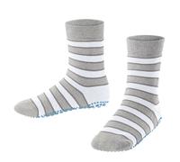 Falke Hausschuhe Simple Stripes (Baumwolle-Mischung) grau Kinder, Größe 39-42