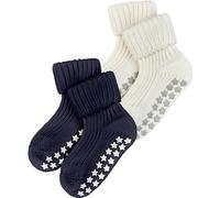FALKE Haussocken Cotton Catspads 2-Pack mit rutschhemmendem Noppendruck (10466) 80-92 sortiment (0010)