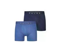 FALKE Herren Boxershorts Daily Comfort Boxer Colour Multipack M Bx Baumwolle atmungsaktiv 2 Stück, Mehrfarbig Blue Mix 0080, XL
