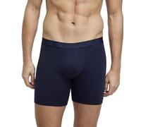 FALKE Herren Boxershorts Daily Comfort Long Leg Multipack M Bx Baumwolle atmungsaktiv 2 Stück, Grau Midnight 6366, L