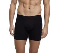 FALKE Herren Boxershorts Daily Comfort Long Leg Multipack M Bx Baumwolle atmungsaktiv 2 Stück, Schwarz Black 3000, S