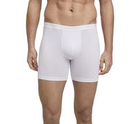 FALKE Herren Boxershorts Daily Comfort Long Leg Multipack M Bx Baumwolle atmungsaktiv 2 Stück, Weiß White 2000, L