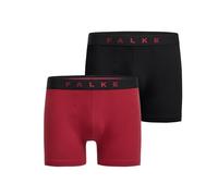 FALKE Herren Boxershorts Daily Comfort Multipack M Bx Baumwolle atmungsaktiv 2 Stück, Mehrfarbig Black Red 0010, XL