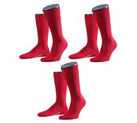 FALKE Herren Business Socken Airport, 3er Pack, Rot, Gr. 41-42