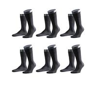 Falke Herren Socken Tiago – Business, Fil d'Ecosse Baumwolle – Anthracite Melange Größe 41.5