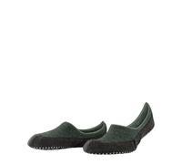 FALKE Herren Cosyshoe Invisible M HP Wolle Rutschhemmende Noppen 1 Paar Stoppersocken, Grün (Tundra Pine 7117), 41-42