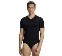 Falke Herren-Unterwäsche Daily Comfort 2er Pack V-Ausschnitt Baumwolle atmungsaktiv Schwarz M