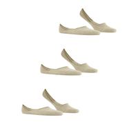 FALKE Herren Füßlinge Invisible Step Medium Cut 3-Pack M IN Baumwolle unsichtbar einfarbig 3 Paar, Beige (Sand Melange 4650) neu - umweltfreundlich, 39-40