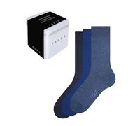 FALKE Herren Happy Box Uni 3-Pack Socken atmungsaktive Baumwolle verstärkte langlebige Herrensocken ein Allrounder Business und Alltag Baumwollstrümpfe einfarbig Multipack in Geschenkbox 3 Paar