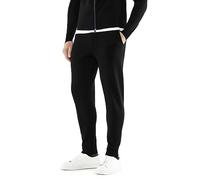 FALKE Herren Hose Basic Trousers Knit M Tr Wolle bequem komfortabel lässig druckfreier Komfortbund 1 Stück, Schwarz Black 3000, L
