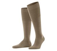 FALKE Herren Kniestrümpfe Airport M Kh Wolle Baumwolle lang einfarbig 1 Paar, Braun Camel 5038, 43-44