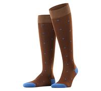 FALKE Herren Kniestrümpfe Dot, Baumwolle, 1 Paar, Braun (Acacia 5530), 39-42
