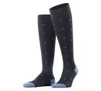 Falke Tagessocke Dot Kniestrümpfe (Business-Kniestrumpf, weiche Baumwolle) navyblau Herren - 1 Paar, Größe 43-46