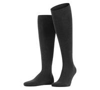 FALKE Unisex Kinder Family Kh Nachhaltige Baumwolle Lang Einfarbig Kniestrümpfe, Grau Anthracite Melange 3080, 46 EU