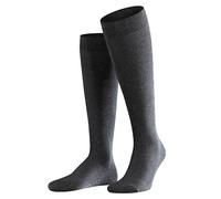 FALKE Herren Kniestrümpfe Family, Baumwolle, 1 Paar, Grau (Anthracite Melange 3080), 43-46 (UK 8.5-11 Ι US 9.5-12)